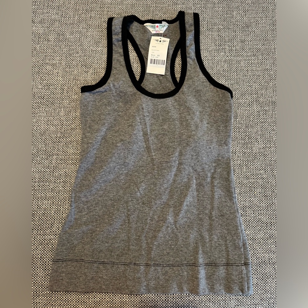 NWT Hardtail Gray Tank Top with Sports Bra